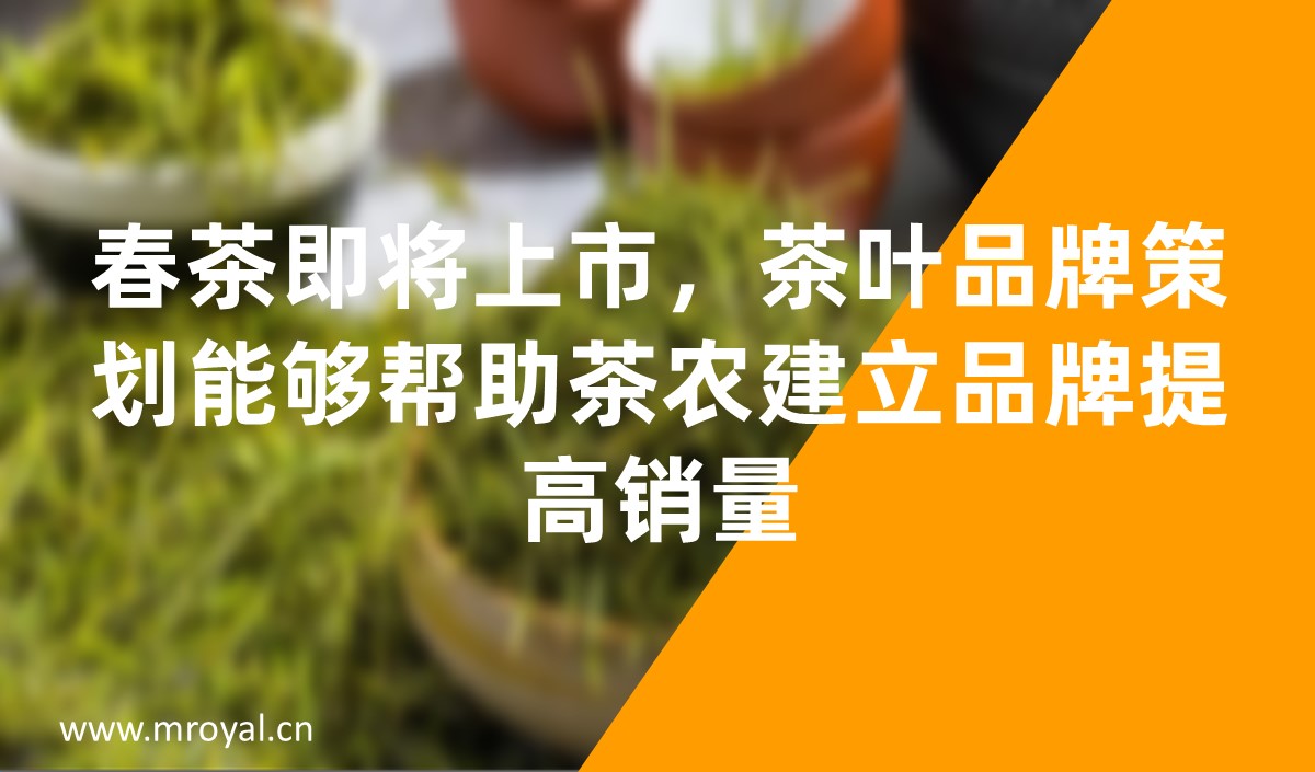 春茶即將上市，茶葉品牌策劃能夠幫助茶農(nóng)建立品牌提高銷量